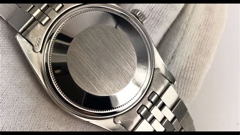 Rolex Datejust Caseback Restoration, Refinish, Lapping